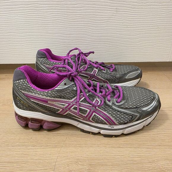 Asics Grey Purple GT-2170 Duomax Gel Supportive Outdoor Running Sneakers Size 8 - Picture 3 of 9